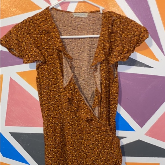 Orange flowy dress - Picture 3 of 4